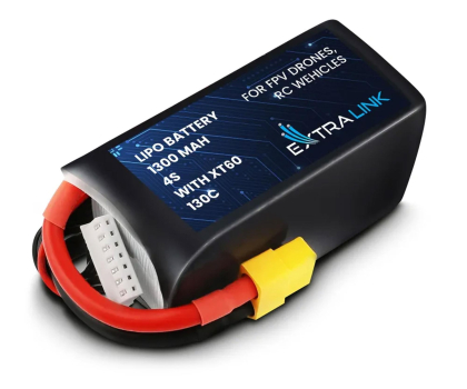 Akcesorium do dronów ExtraLink LiPo 4S 1300mAh XT60 130C Bateria do dronów FPV